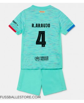 Günstige Barcelona Ronald Araujo #4 3rd trikot Kinder 2023-24 Kurzarm (+ Kurze Hosen)